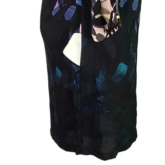 Anthropologie Maeve Womens S Shaded Garden Floral Dress Multicolor Split Sleeve - Picture 6 of 14